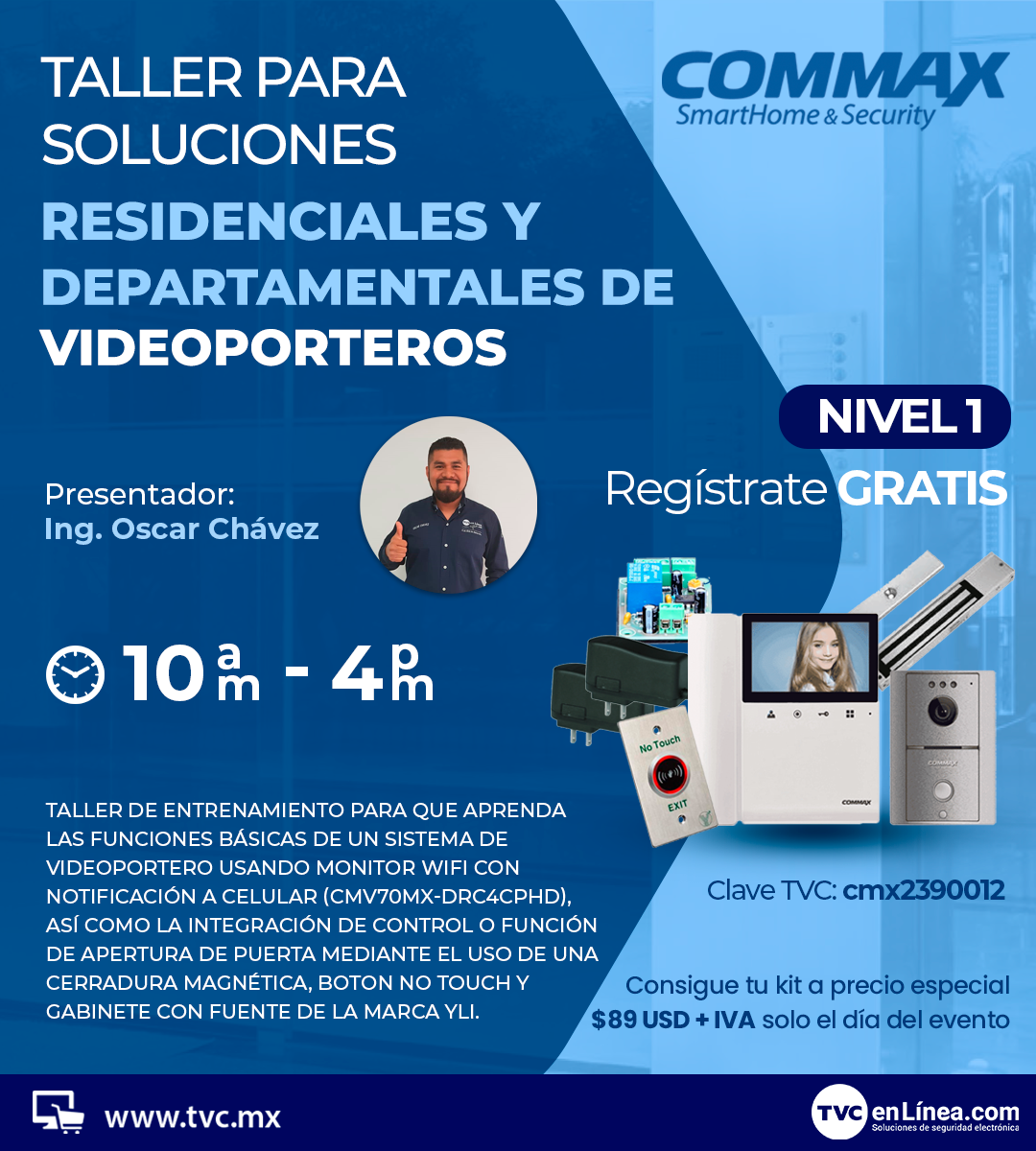 COMMAX : Taller para soluciones residenciales y departamentales de videoporteros