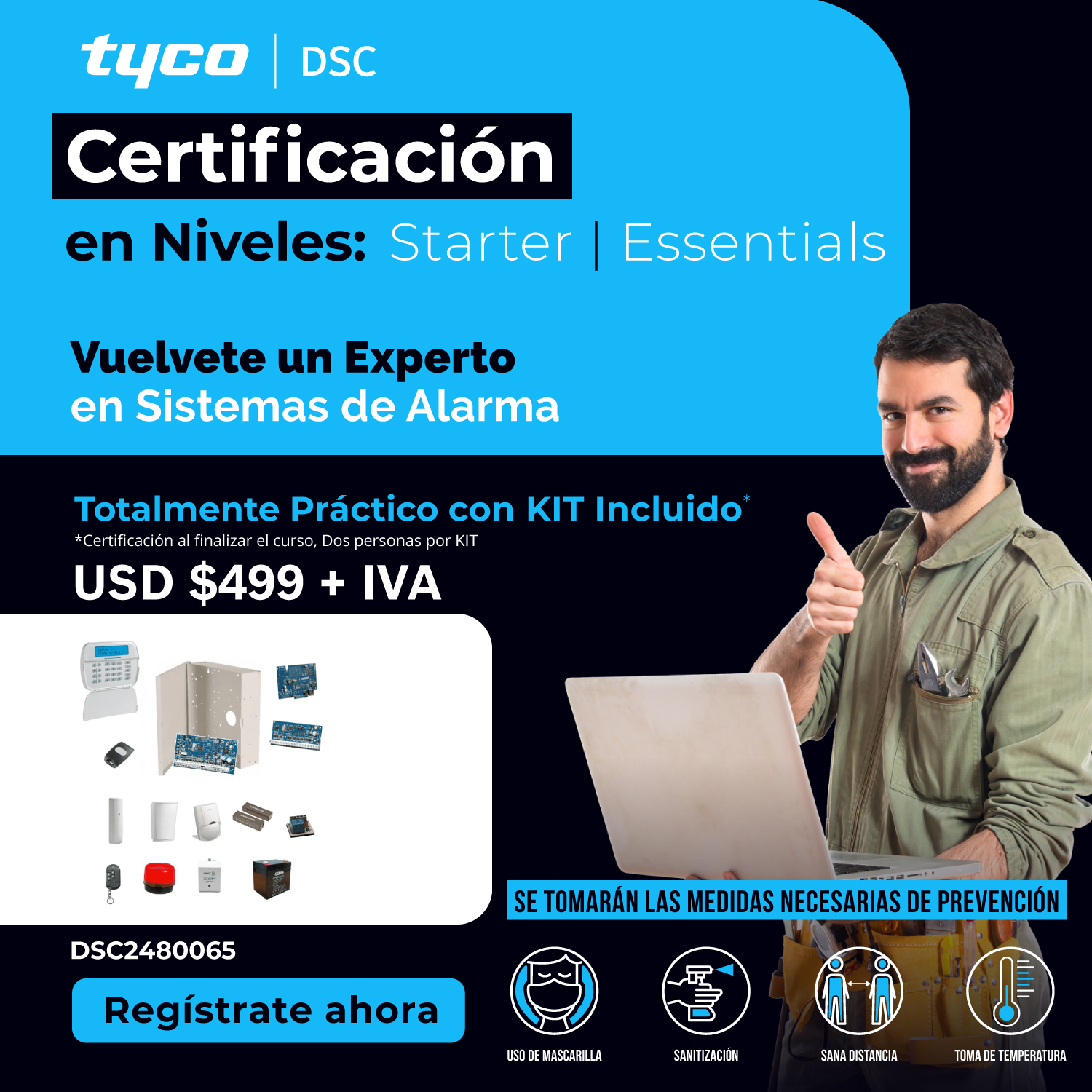 Certificación DSC Starter/Essentials (4 días)