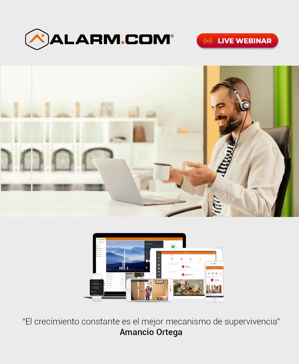 ALARM.COM: Plataforma inteligente Alarm.com – Tendencia en la nube