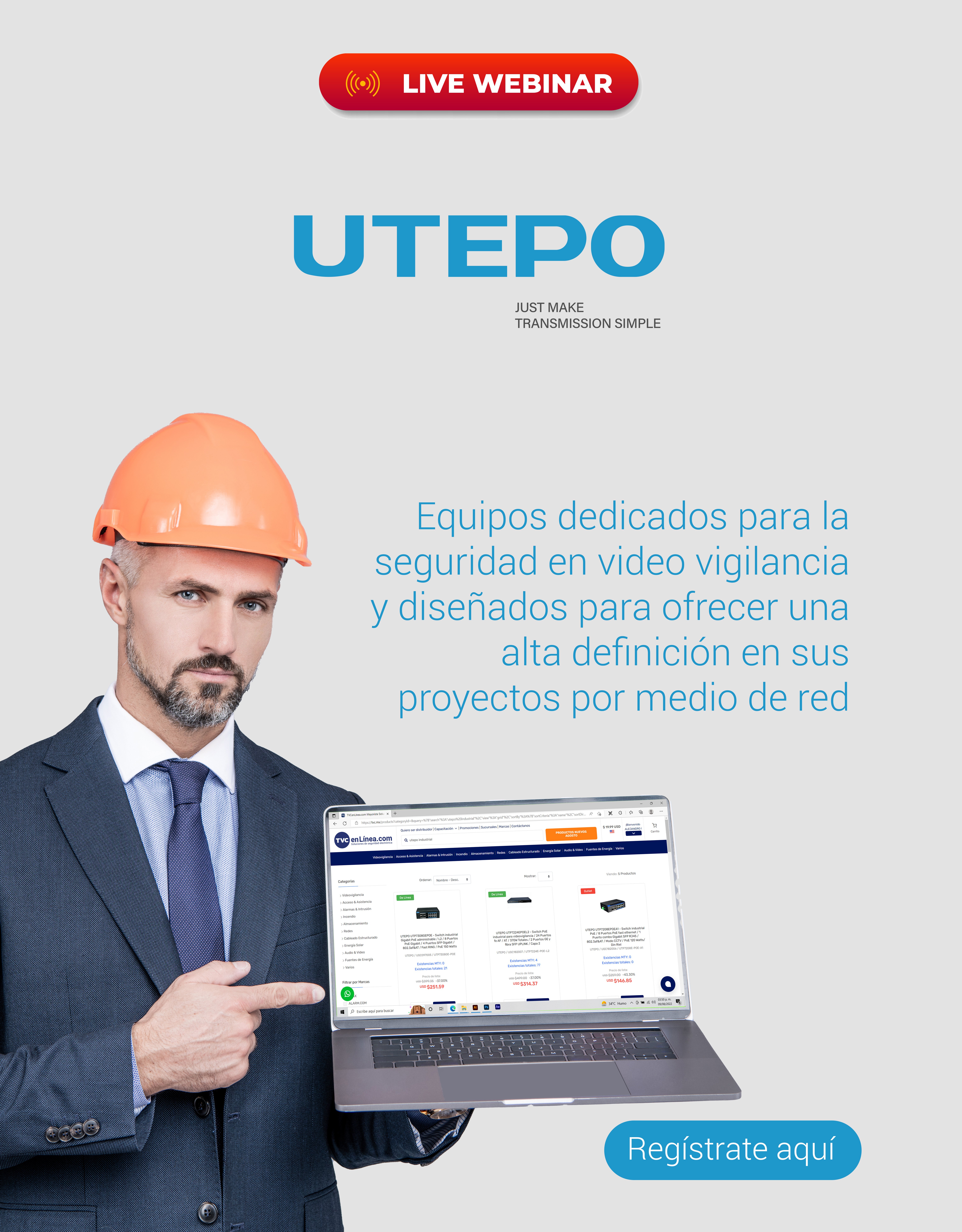 UTEPO: Tecnología POE con Switch UTEPO