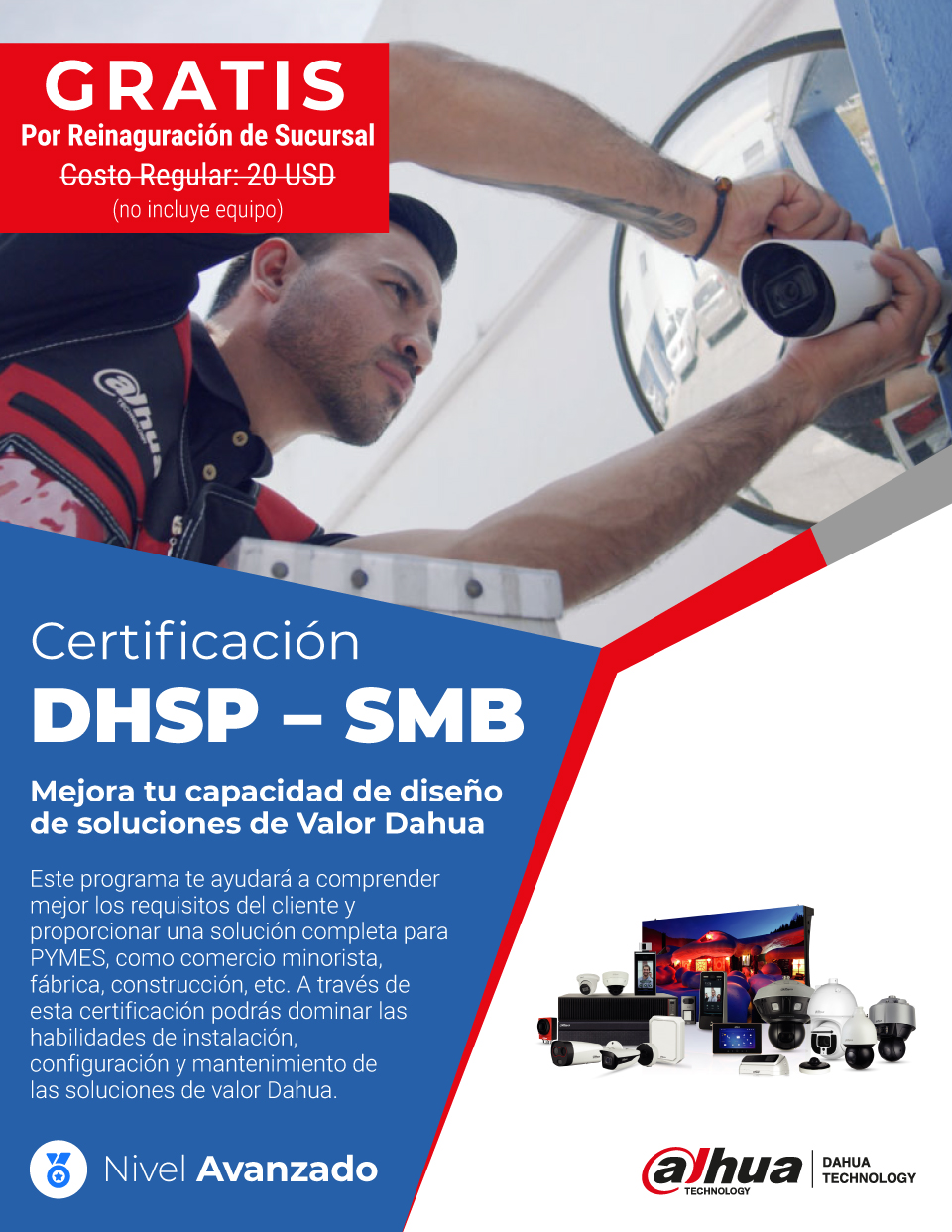 Certificación DHSP SMB: Mejora tu capacidad de diseño de soluciones de Valor Dahua (2 días)