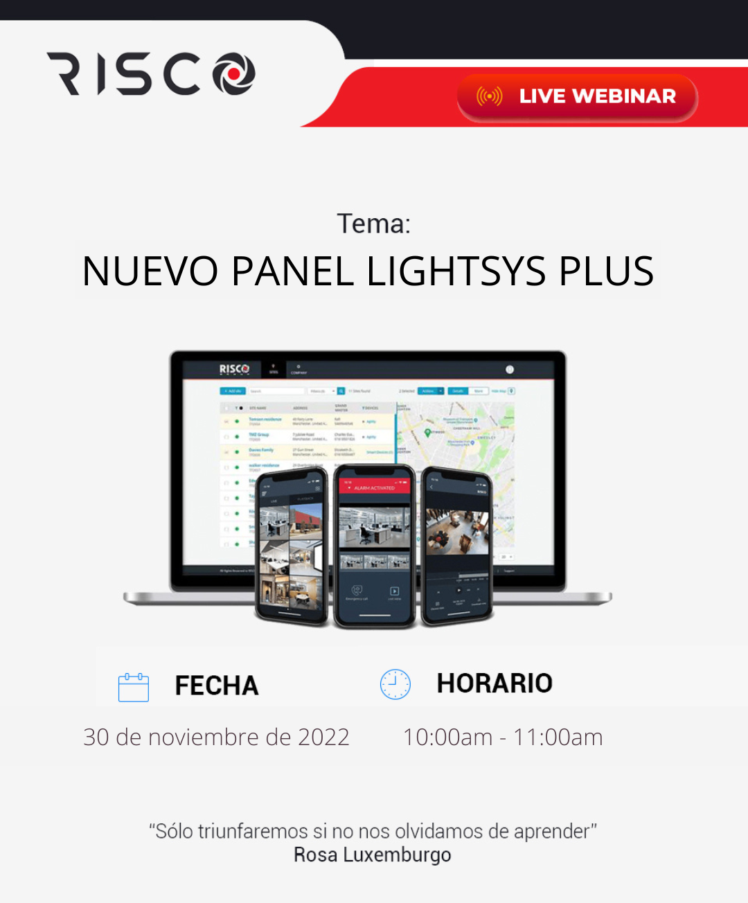 RISCO: LIGHTSYS PLUS + Configuración Básica