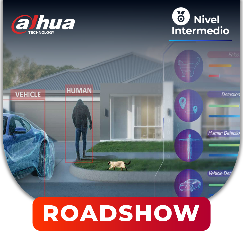 DAHUA – Roadshow: Soluciones inteligentes para proyectos: protección perimetral, conteo personas, reconocimiento facial, móviles, acceso y búsqueda inteligente. (1 día)