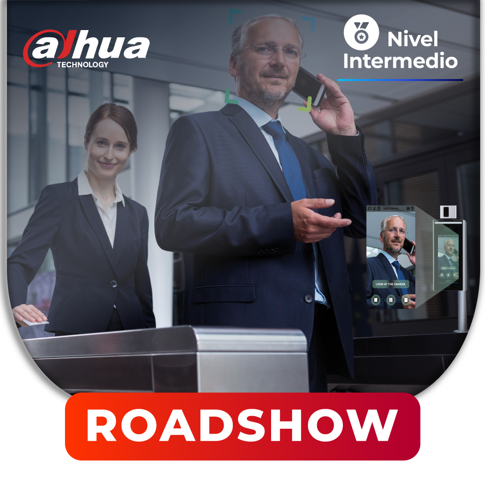 DAHUA – Roadshow: Soluciones de acceso y prevención de delitos para industrias, escuelas y comercio. Integración de sistemas de IA Dahua con los nuevos torniquetes y controles de acceso. (1 día)