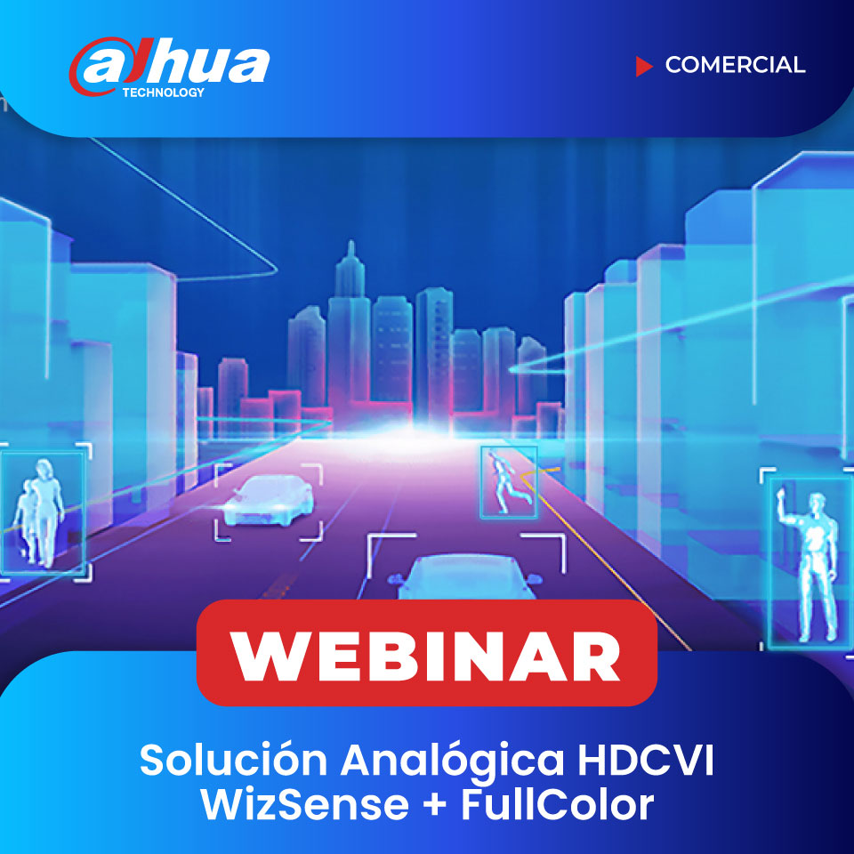 DAHUA: Solución Analogica HDCVI WizSense + FullColor (COMERCIAL)