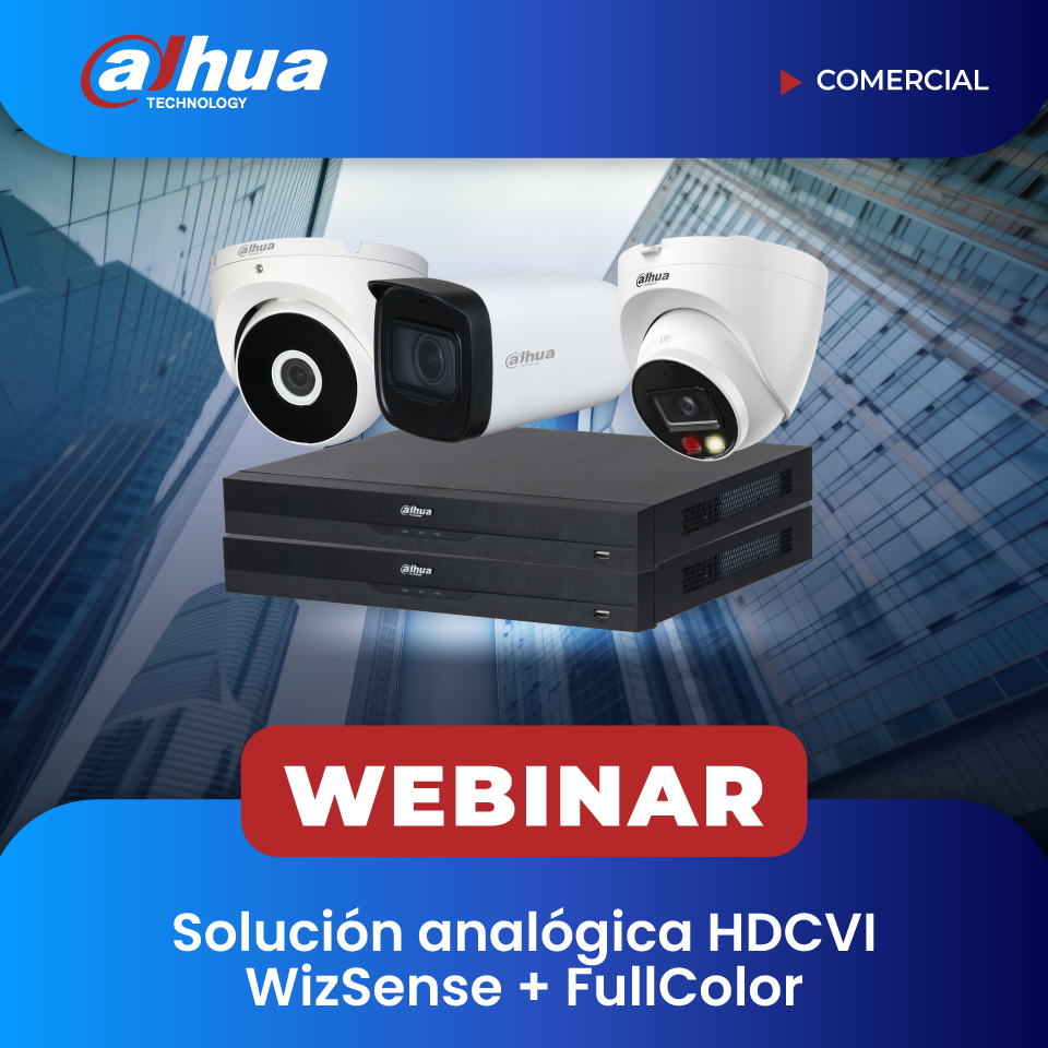 DAHUA: Solución Analogica HDCVI WizSense + FullColor (COMERCIAL)