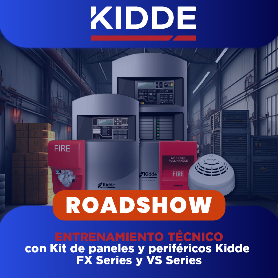 KIDDE: Entrenamiento técnico comercial con kit de paneles y periféricos KIDDE FX Series y VS Series (1 día)
