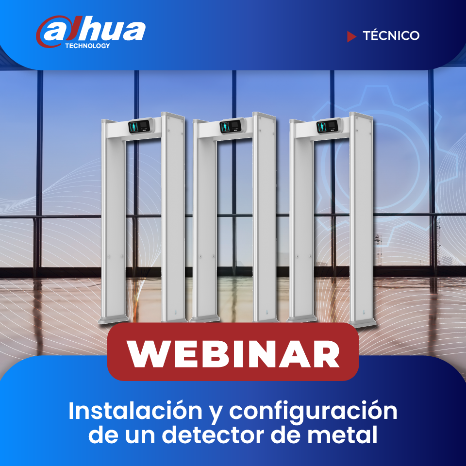 DAHUA: Instalación y configuración de un arco detector de metales (TÉCNICO)