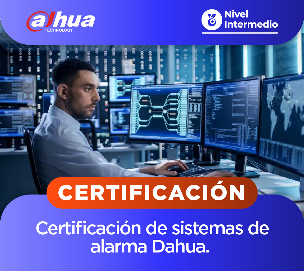 DAHUA: Certificación en sistemas de alarma DAHUA (1 día)