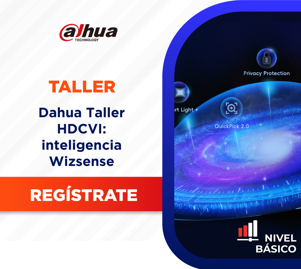 Dahua Taller HDCVI: inteligencia Wizsense.  (1 día)