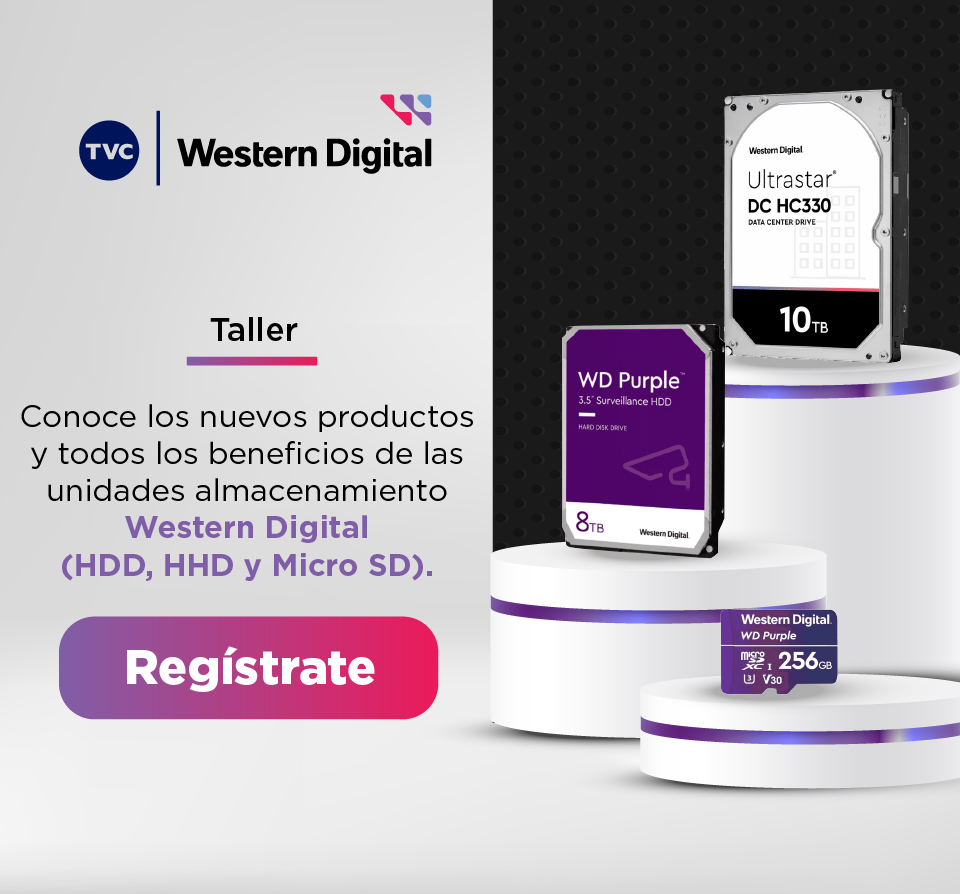 Western Digital: conoce los nuevos productos y todos los beneficios de las unidades almacenamiento Western Digital (HDD, HHD y Micro SD). (1 día)