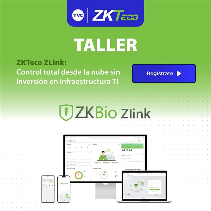 ZKTECO ZLINK | CONTROL TOTAL DESDE LA NUBE SIN INVERSIÓN EN INFRAESTRUCTURA TI (1 DÍA)
